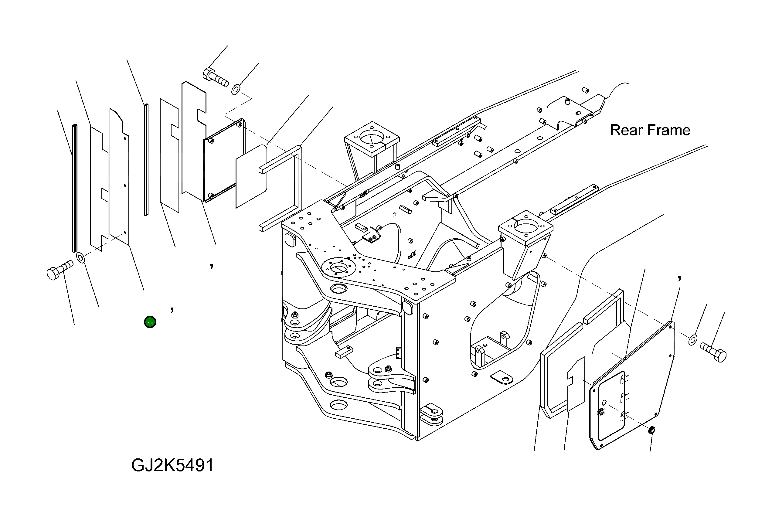 Крышка 424-46-34650  Komatsu