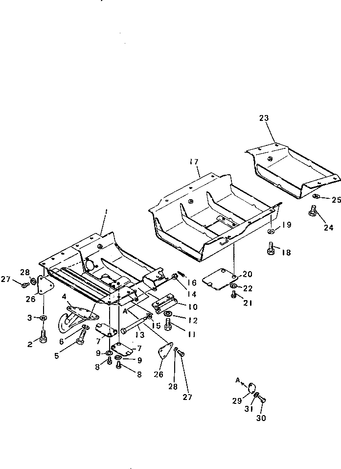Крышка 196-54-22111 Komatsu