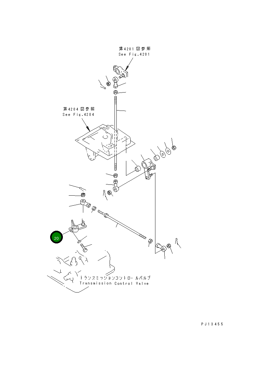 Рычаг 154-43-43510 Komatsu