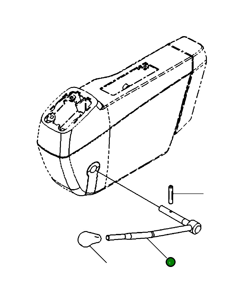 Рычаг 22P-43-13111 Komatsu