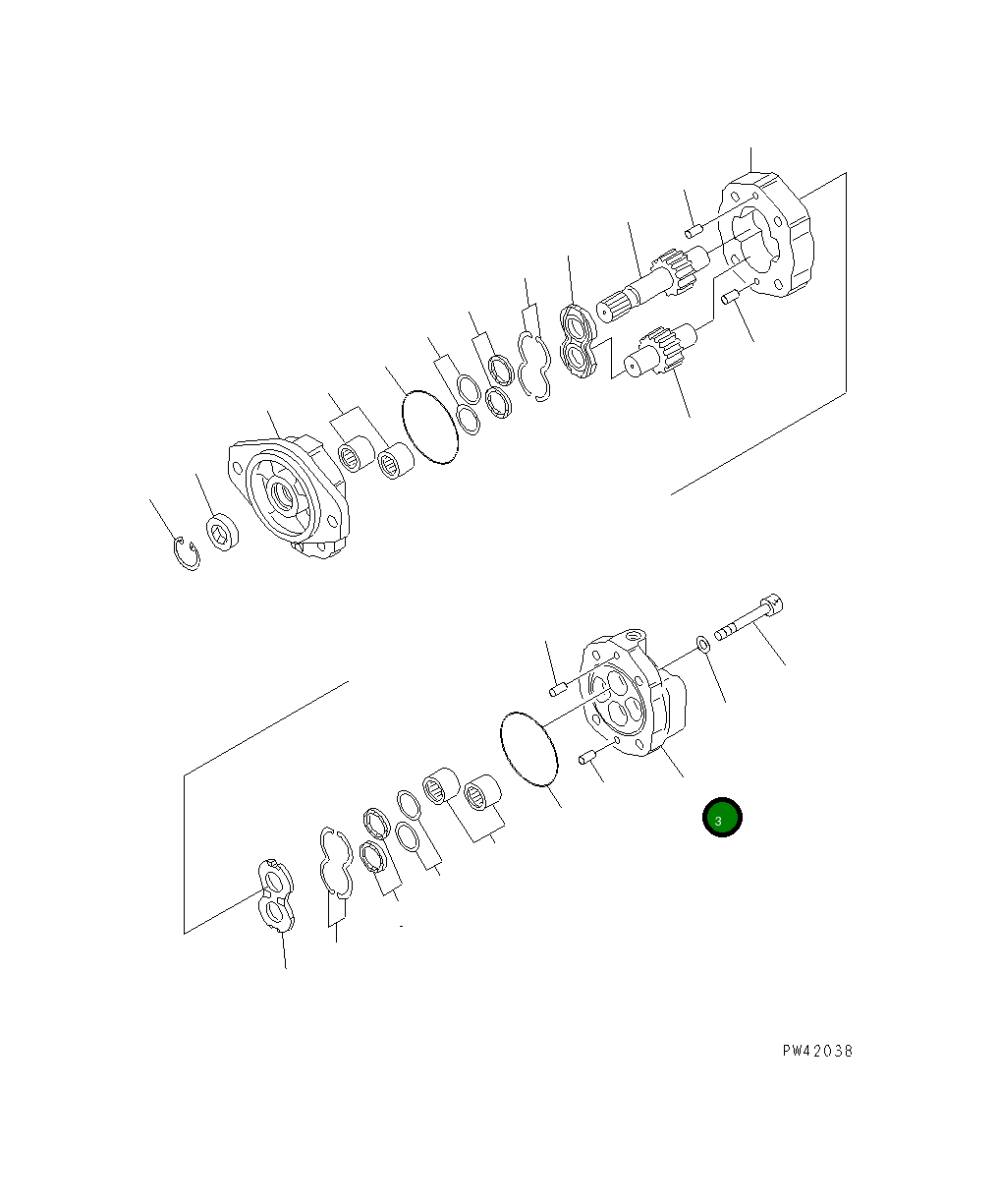 Крышка 704-37-02180  Komatsu