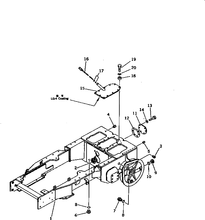 Крышка 103-21-31211  Komatsu