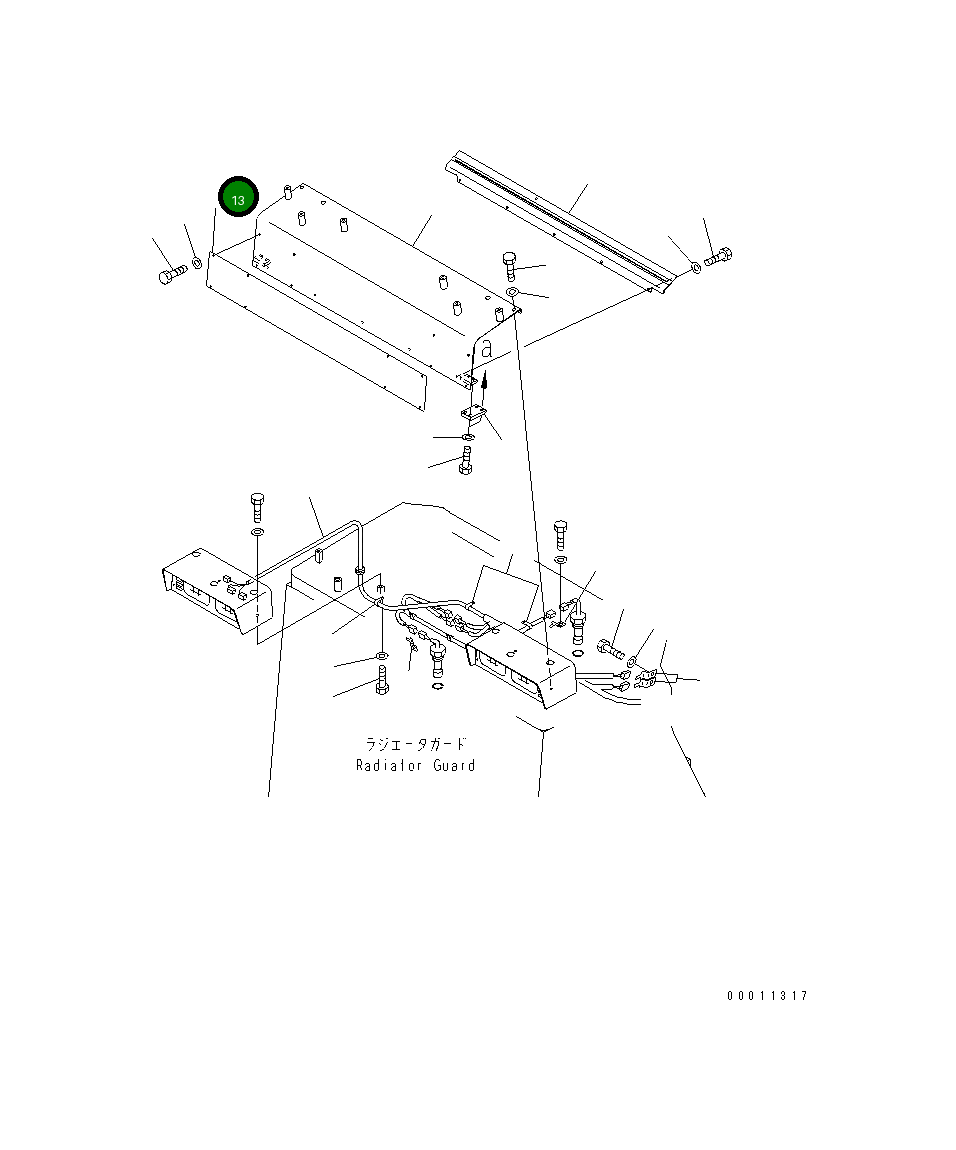 Пластина 198-54-71280 Komatsu
