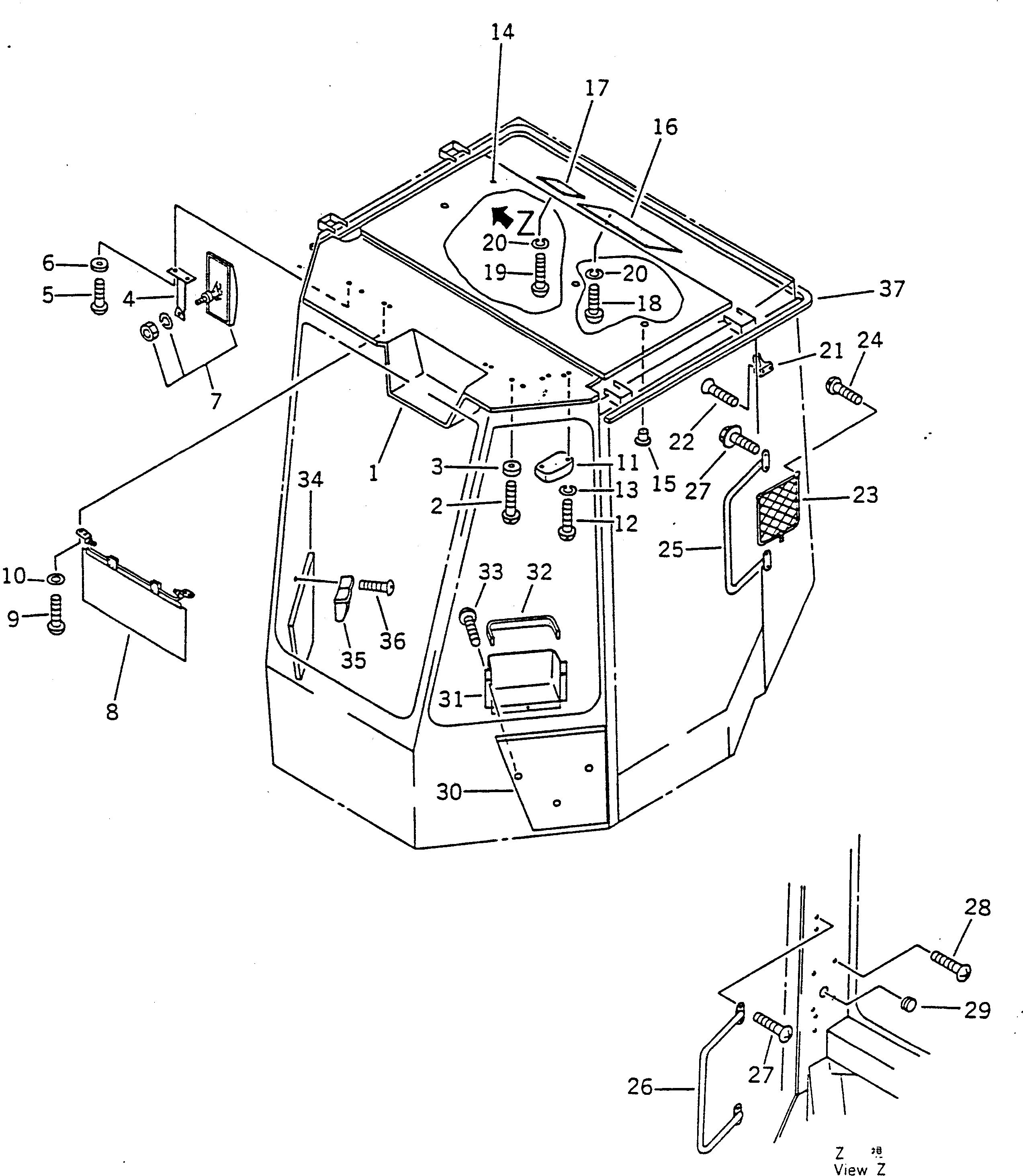 Крышка 42A-925-1211 Komatsu