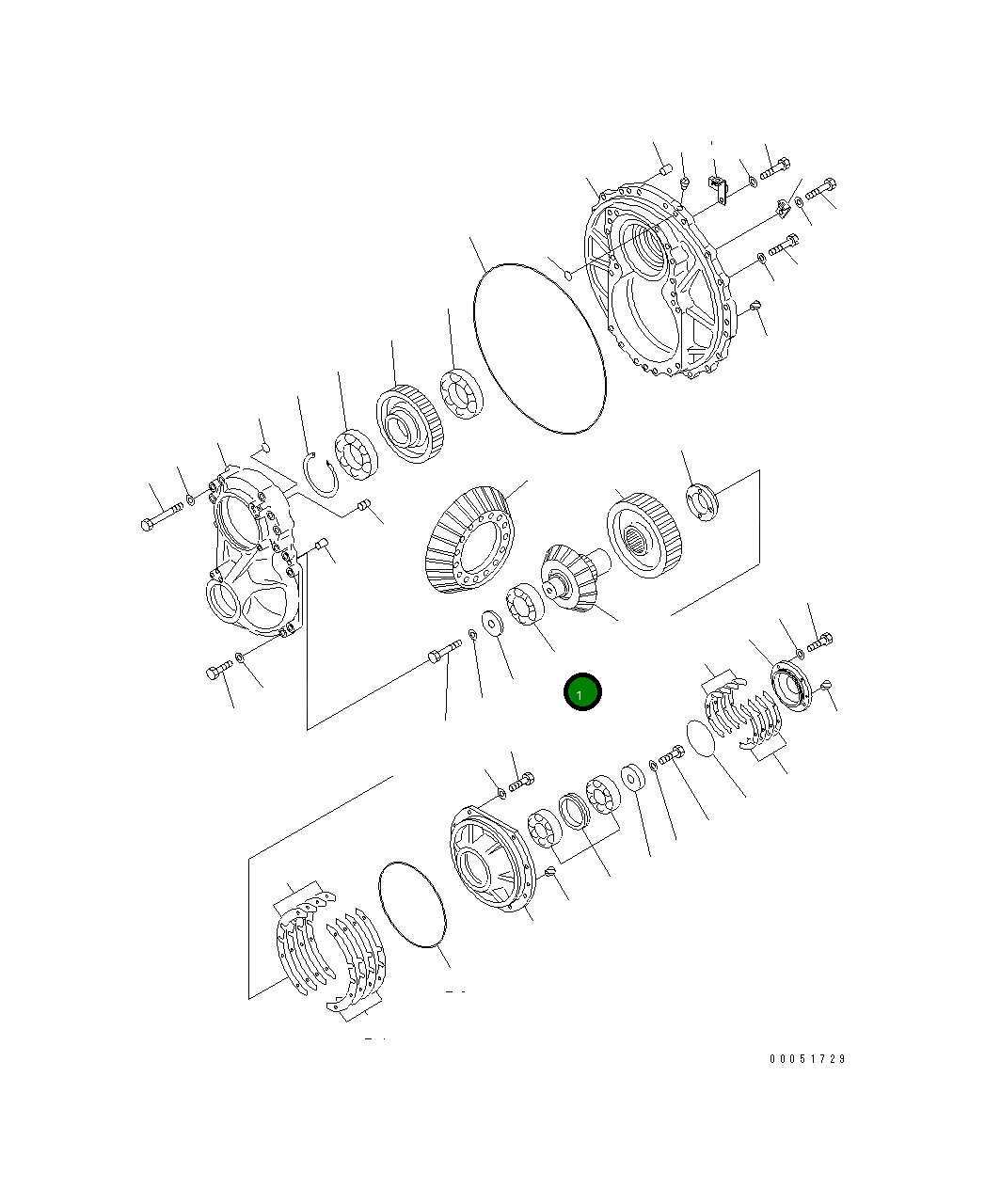 Подшипник 198-22-29531 Komatsu