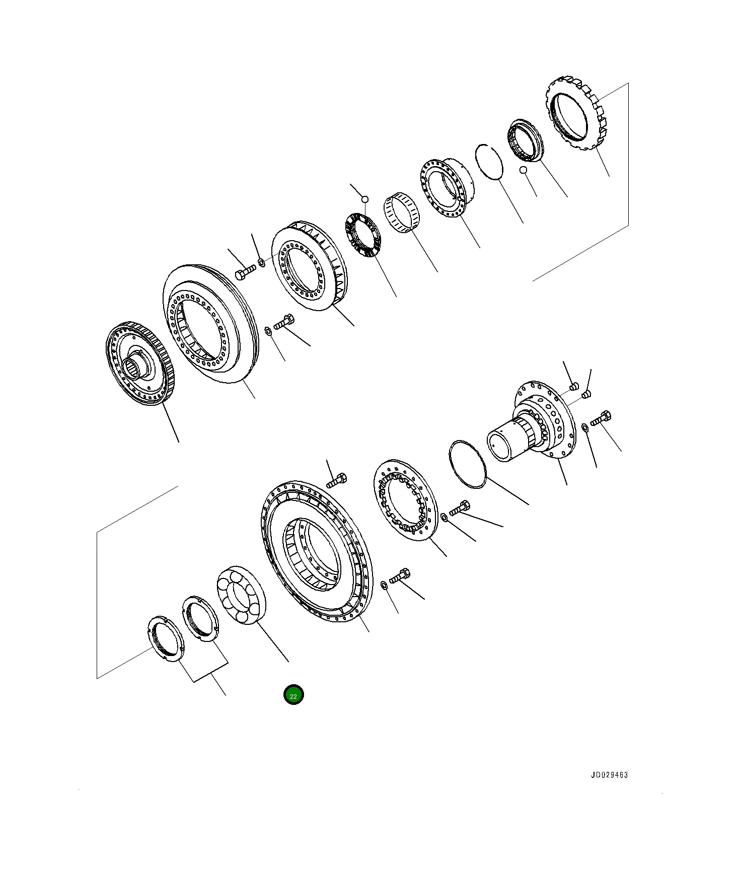 Подшипник 561-13-71180 Komatsu