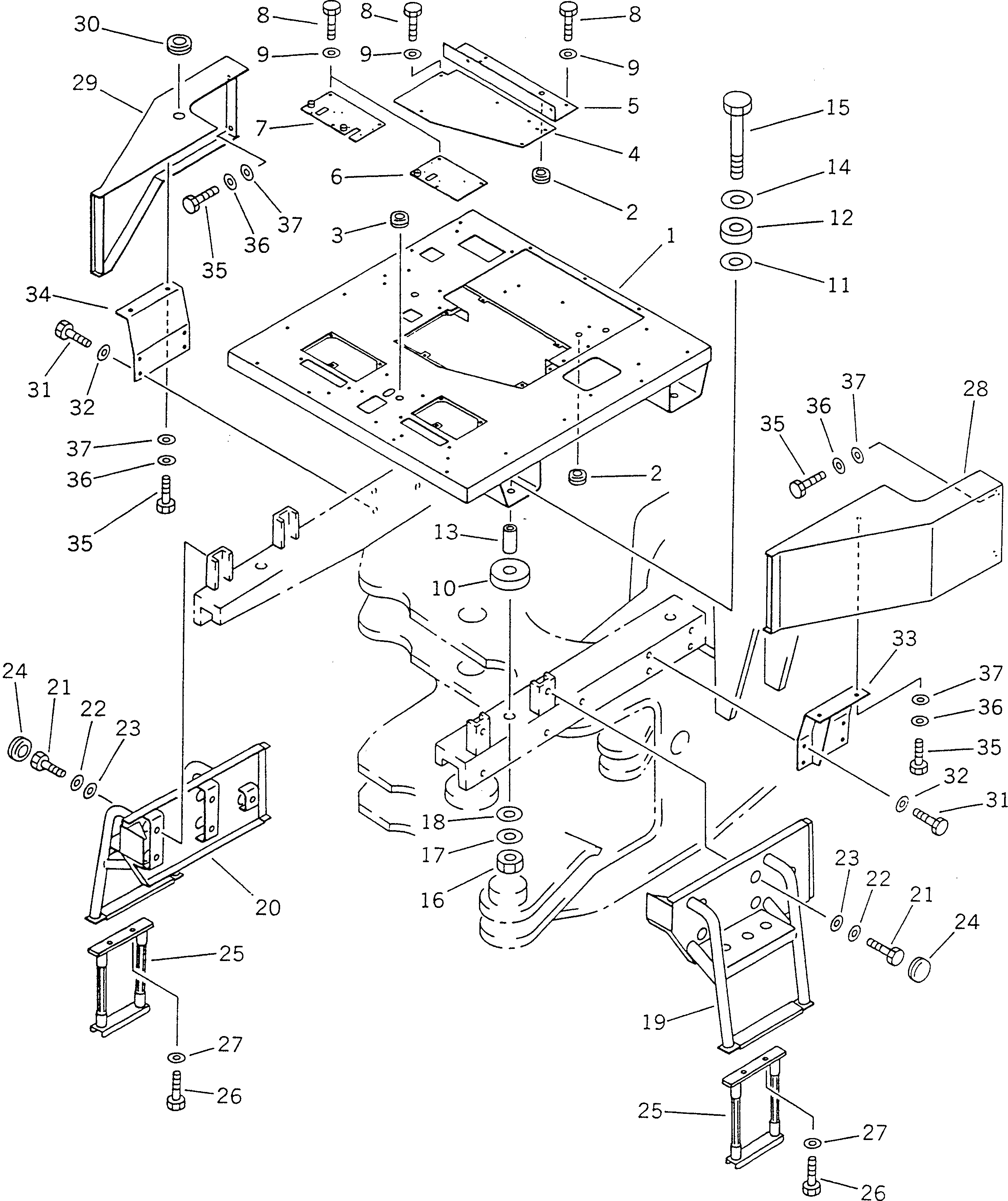 Крышка 235-54-12240 Komatsu