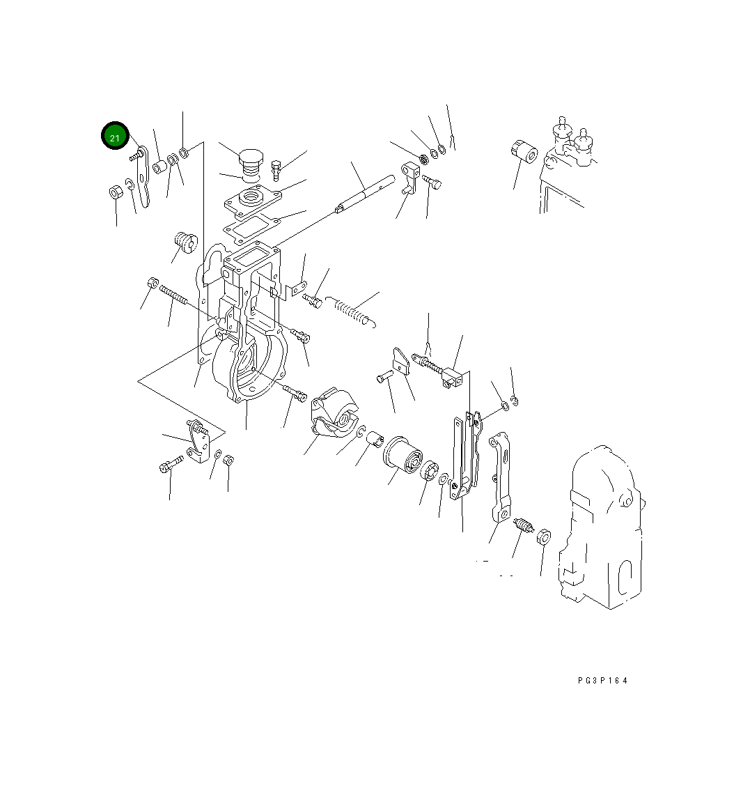Рычаг DK154381-6920 Komatsu