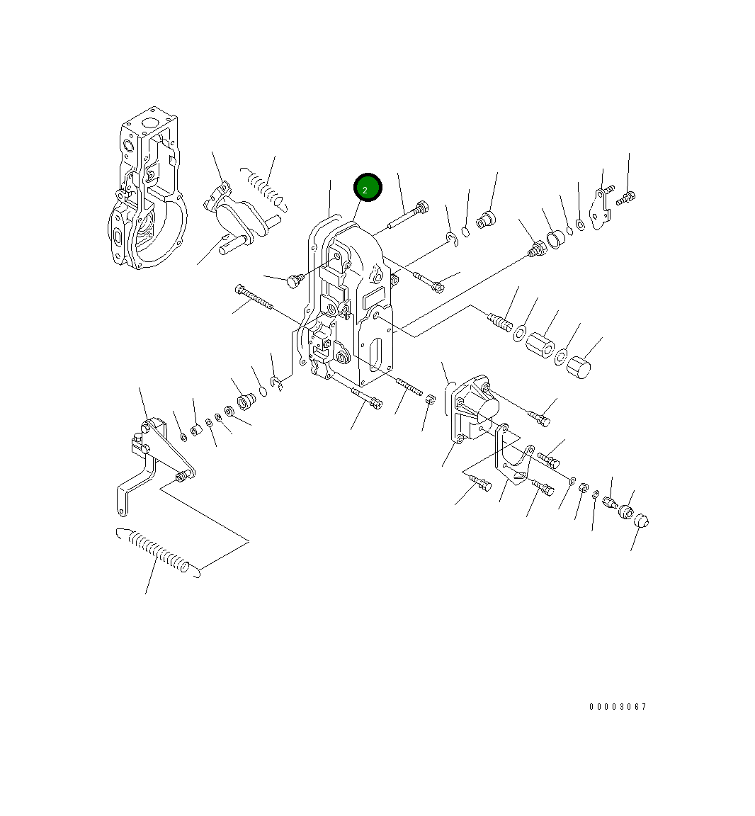 Крышка DK154500-8020 Komatsu