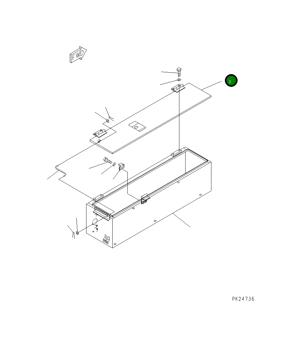 Крышка 8242-54-2930  Komatsu