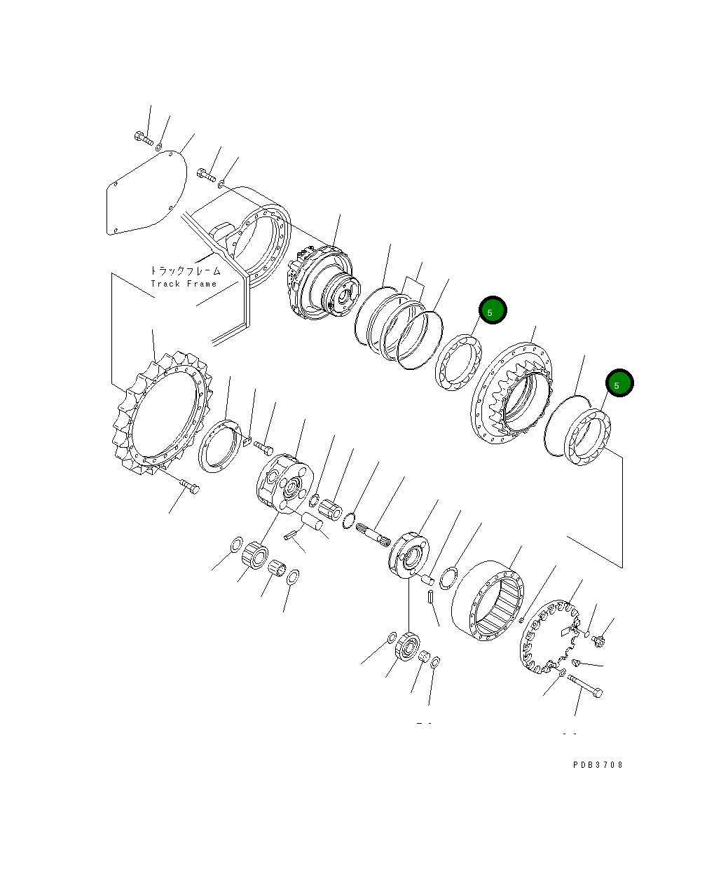 Подшипник 20Y-27-22230 Komatsu