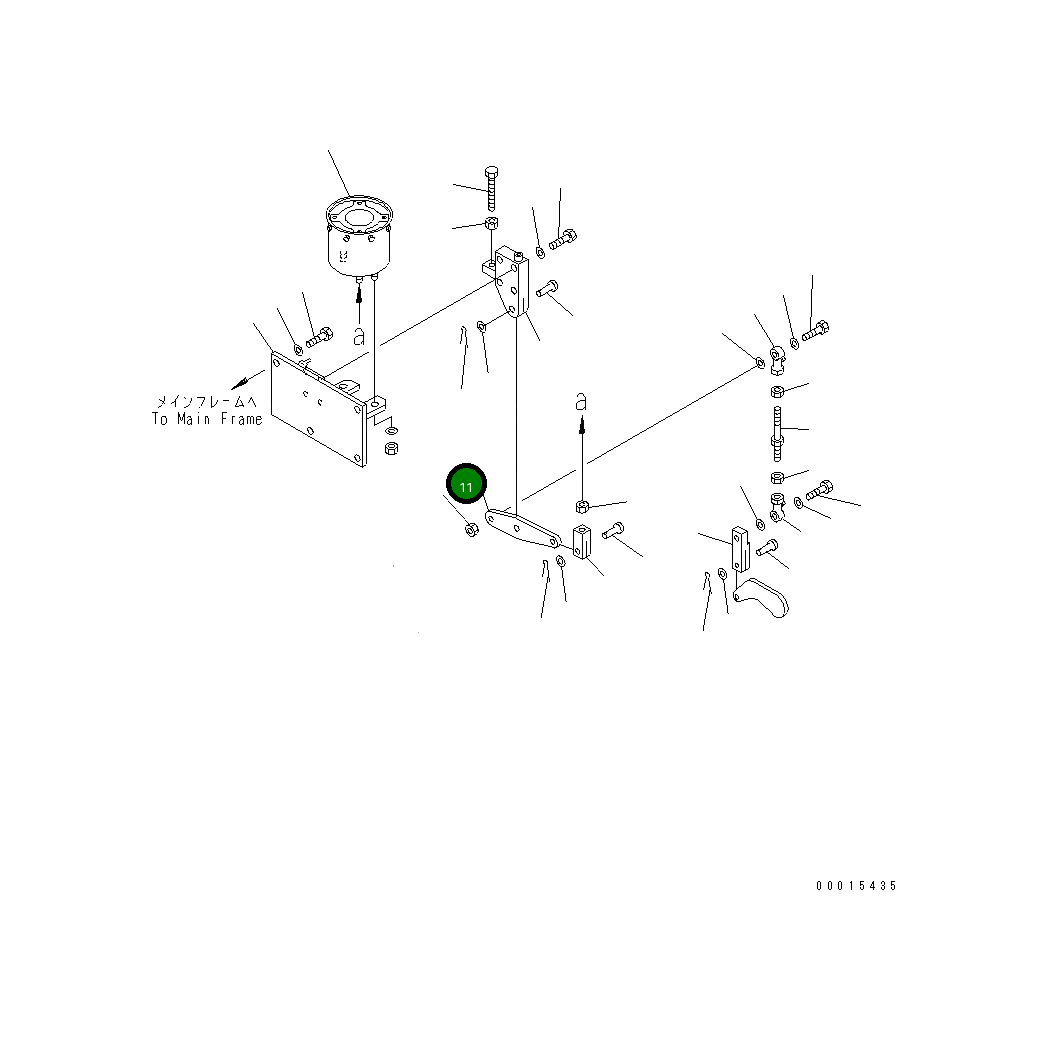 Рычаг 23F-43-22430 Komatsu