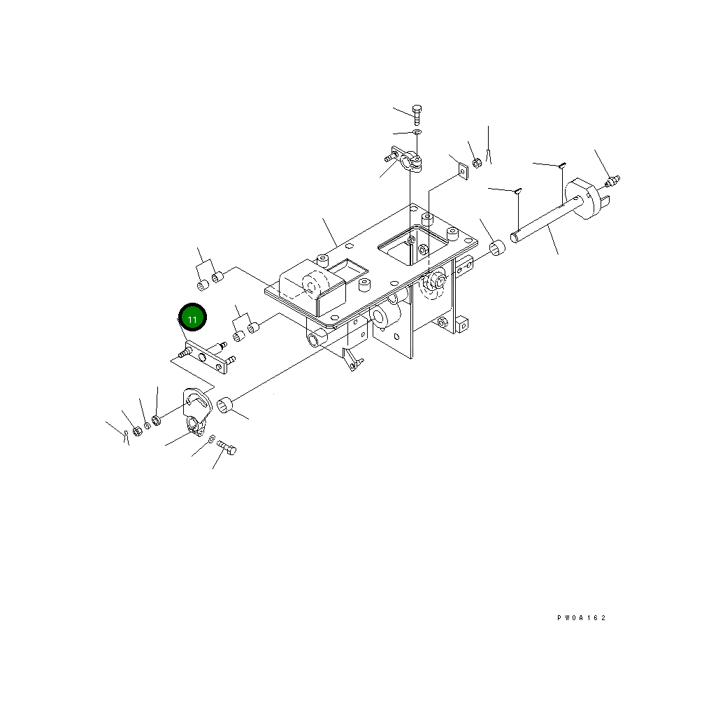 Рычаг 12G-43-51282 Komatsu