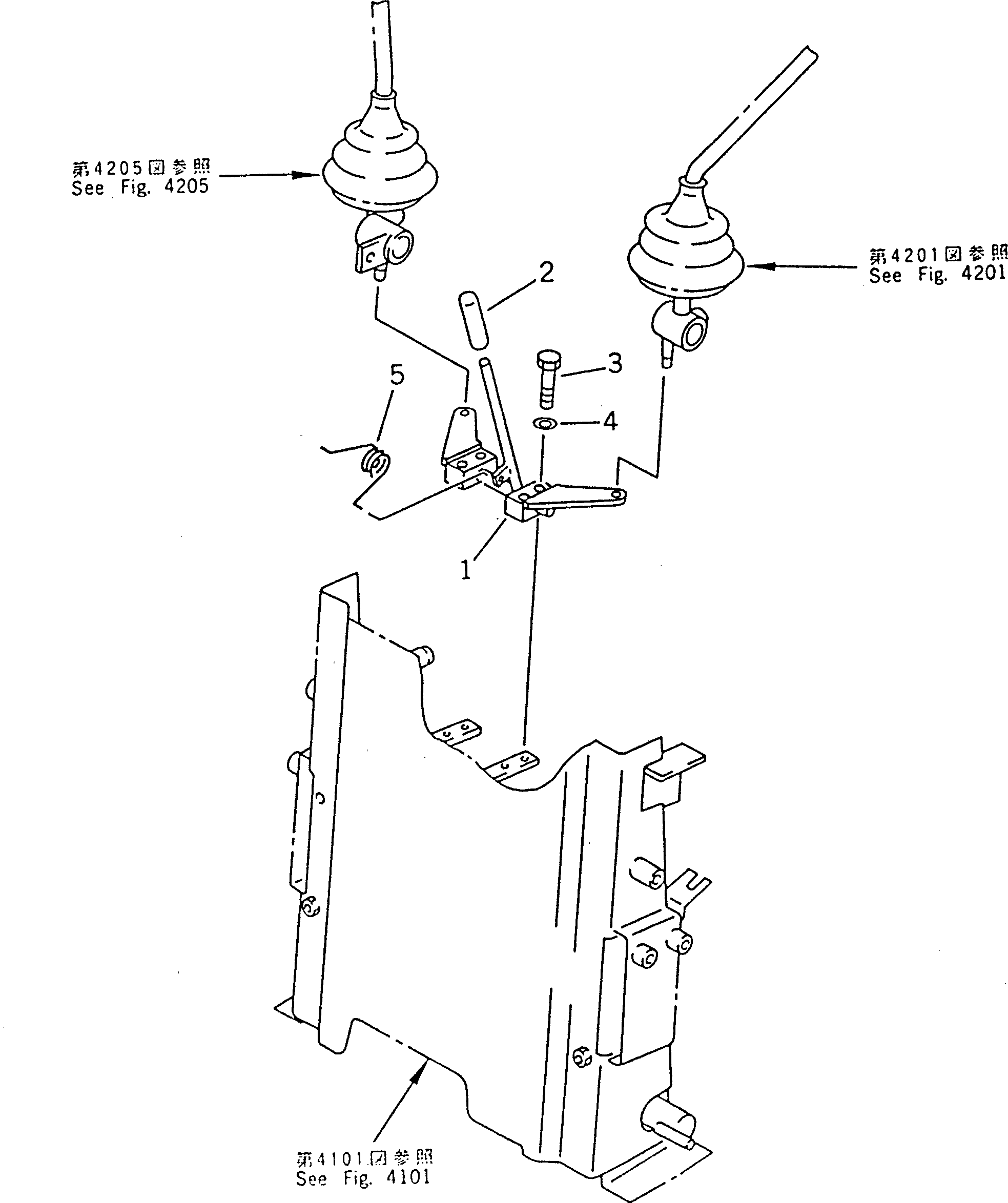 Рычаг 21R-43-11611 Komatsu