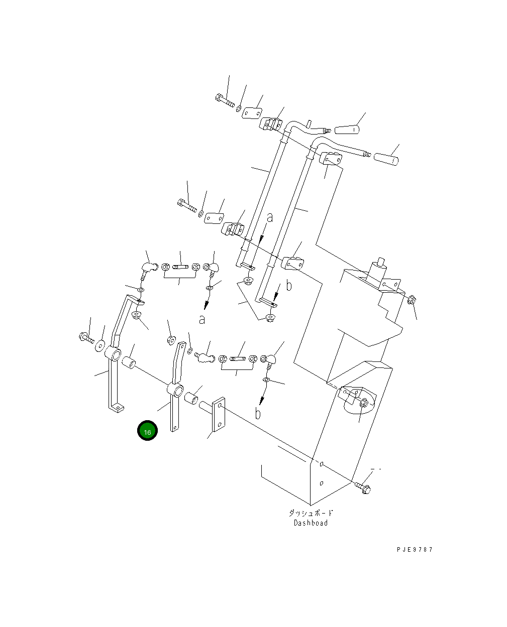 Рычаг 416-43-26141  Komatsu