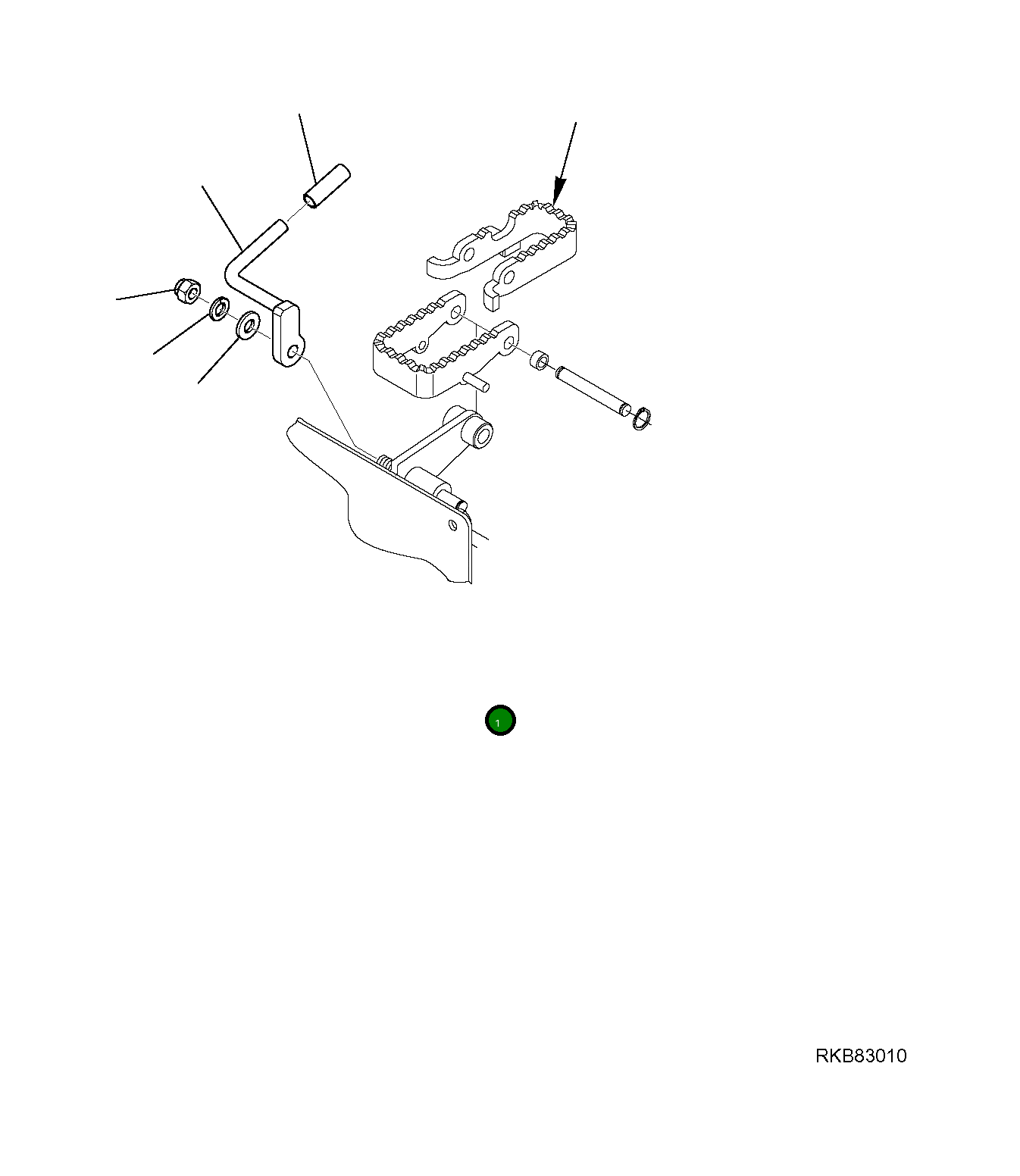 Рычаг 37D-970-1150 Komatsu