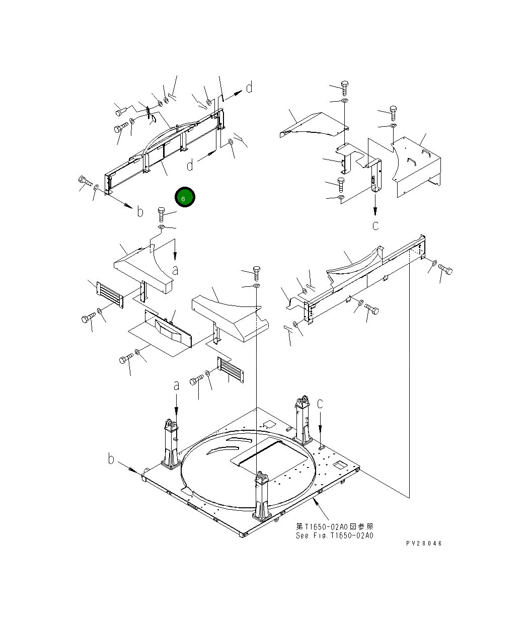 Крышка 8298-70-1471 Komatsu