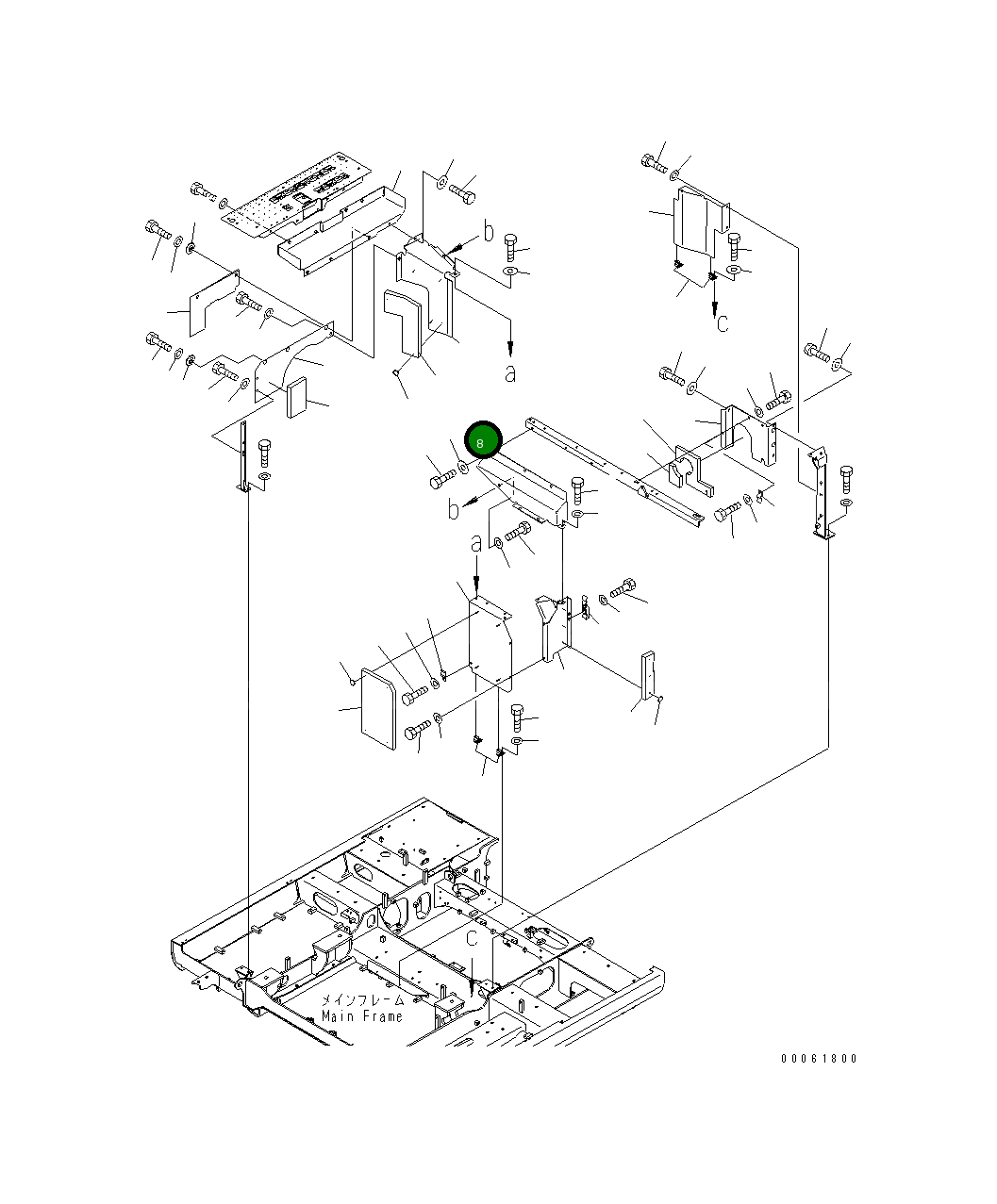 Крышка 8234-54-1880  Komatsu
