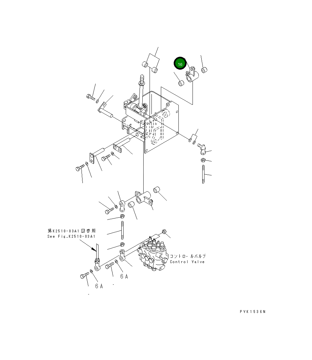 Рычаг 114-43-51221 Komatsu