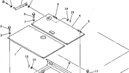 Крышка 21N-54-11460 Komatsu