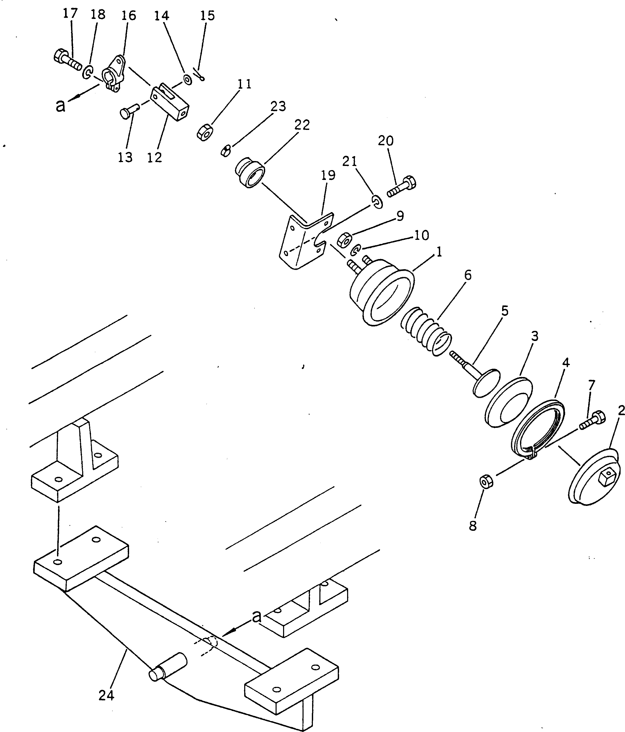 Рычаг 232-45-12620  Komatsu