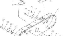 Крышка 23A-23-11140 Komatsu