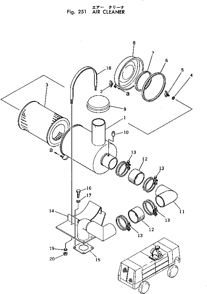 Крышка M710230182010 Komatsu