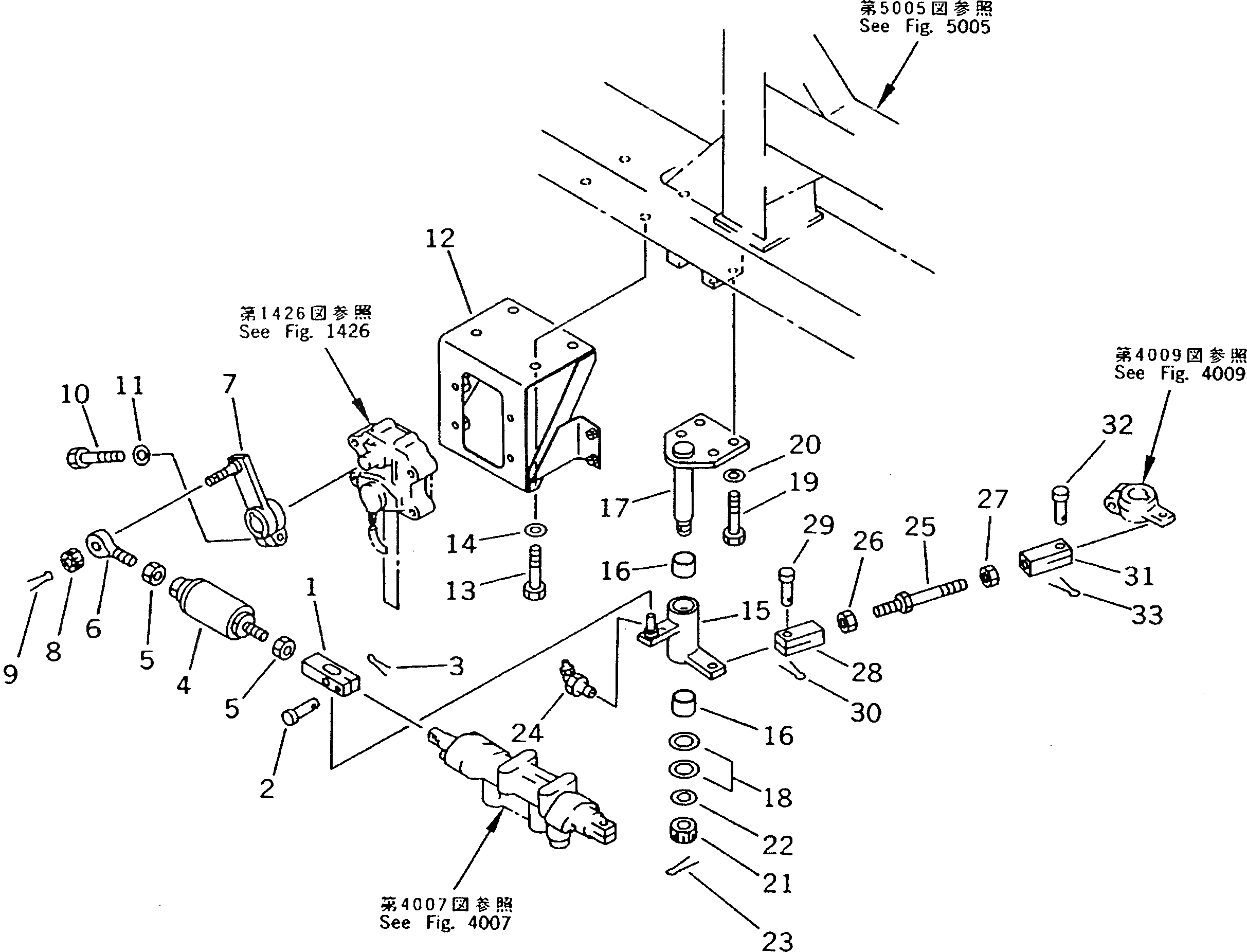 Рычаг 198-43-44330 Komatsu