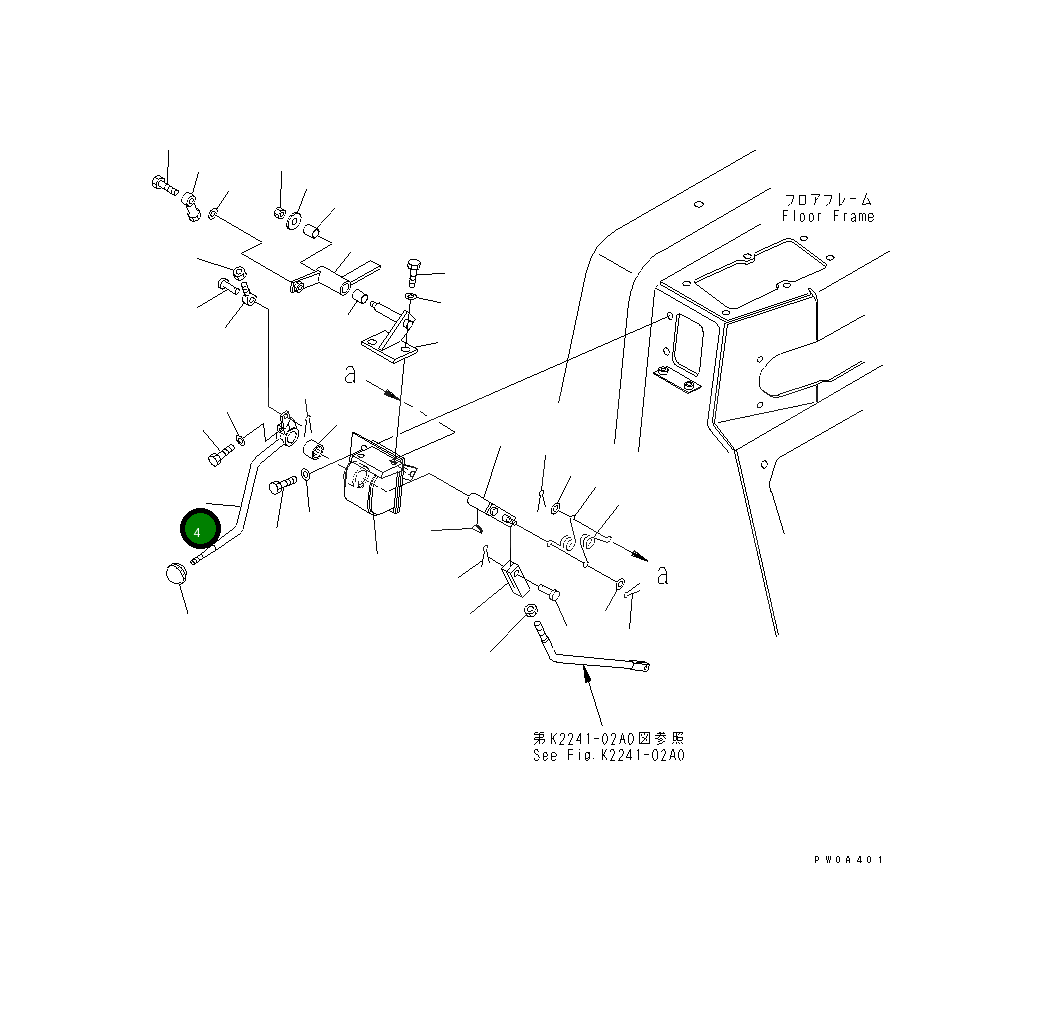 Рычаг 17A-43-15121 Komatsu