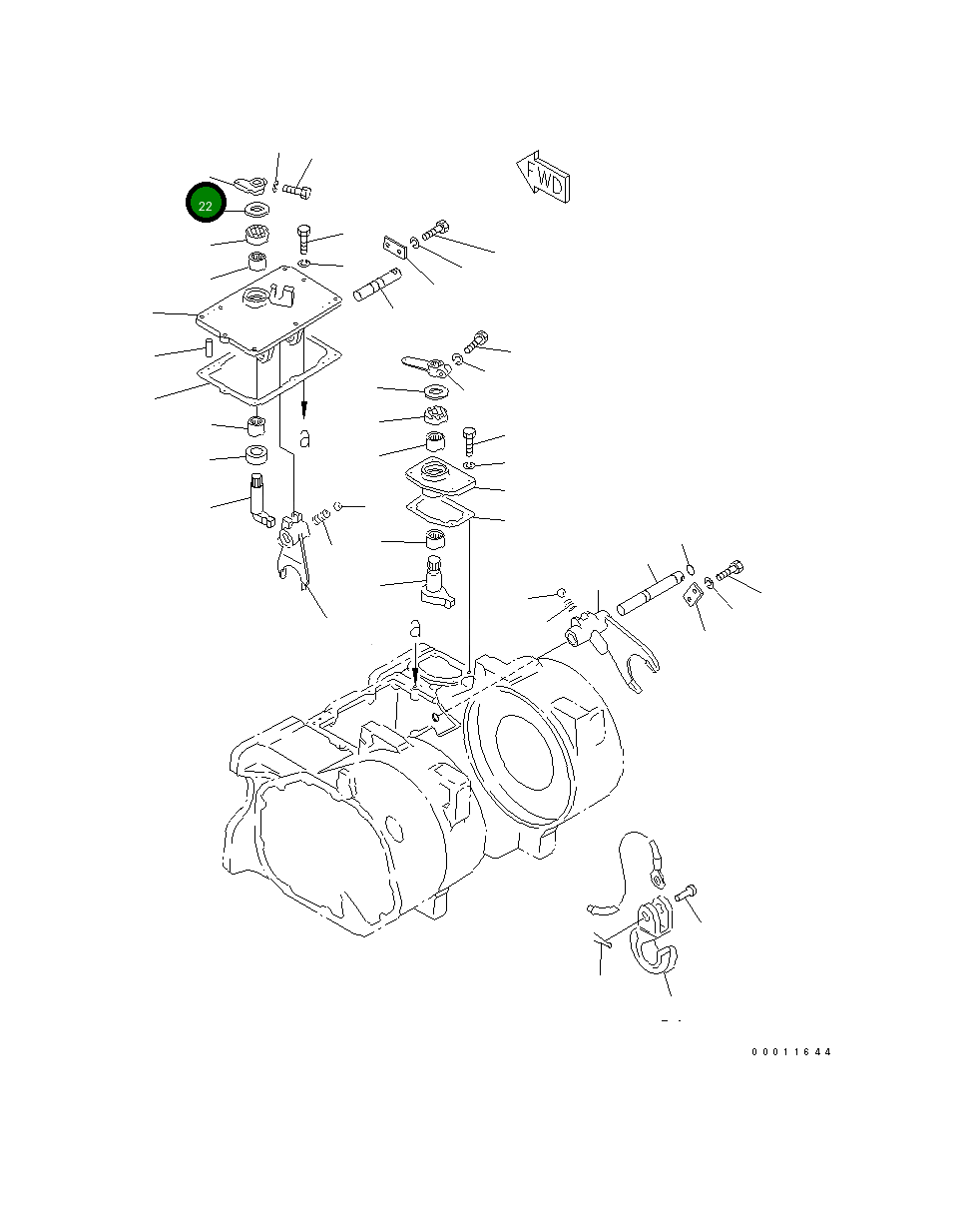 Рычаг 101-Z61-5430 Komatsu