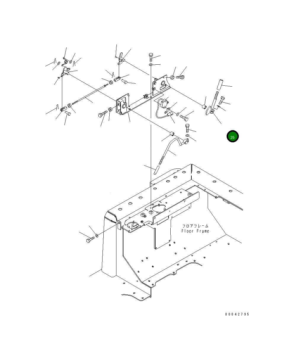 Рычаг 17A-43-42171 Komatsu