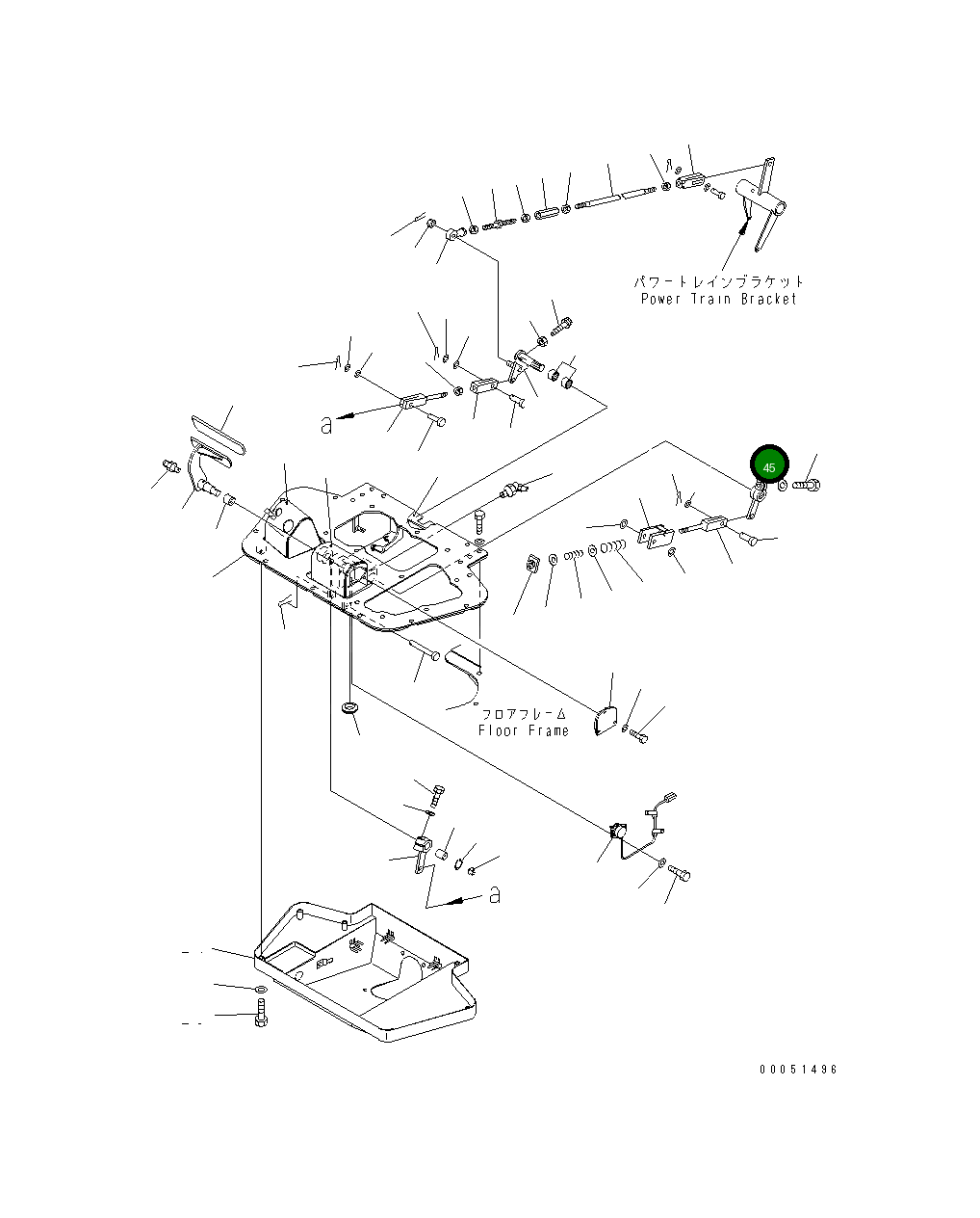 Рычаг 198-43-61750 Komatsu