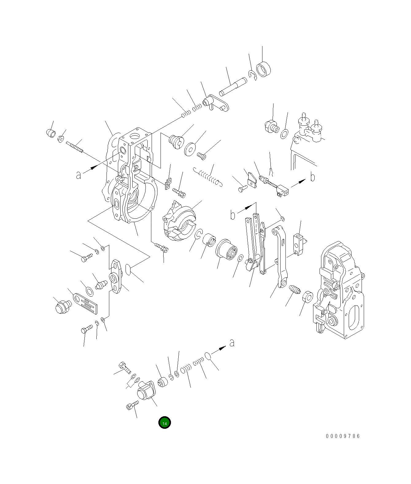 Крышка DK154620-16  Komatsu