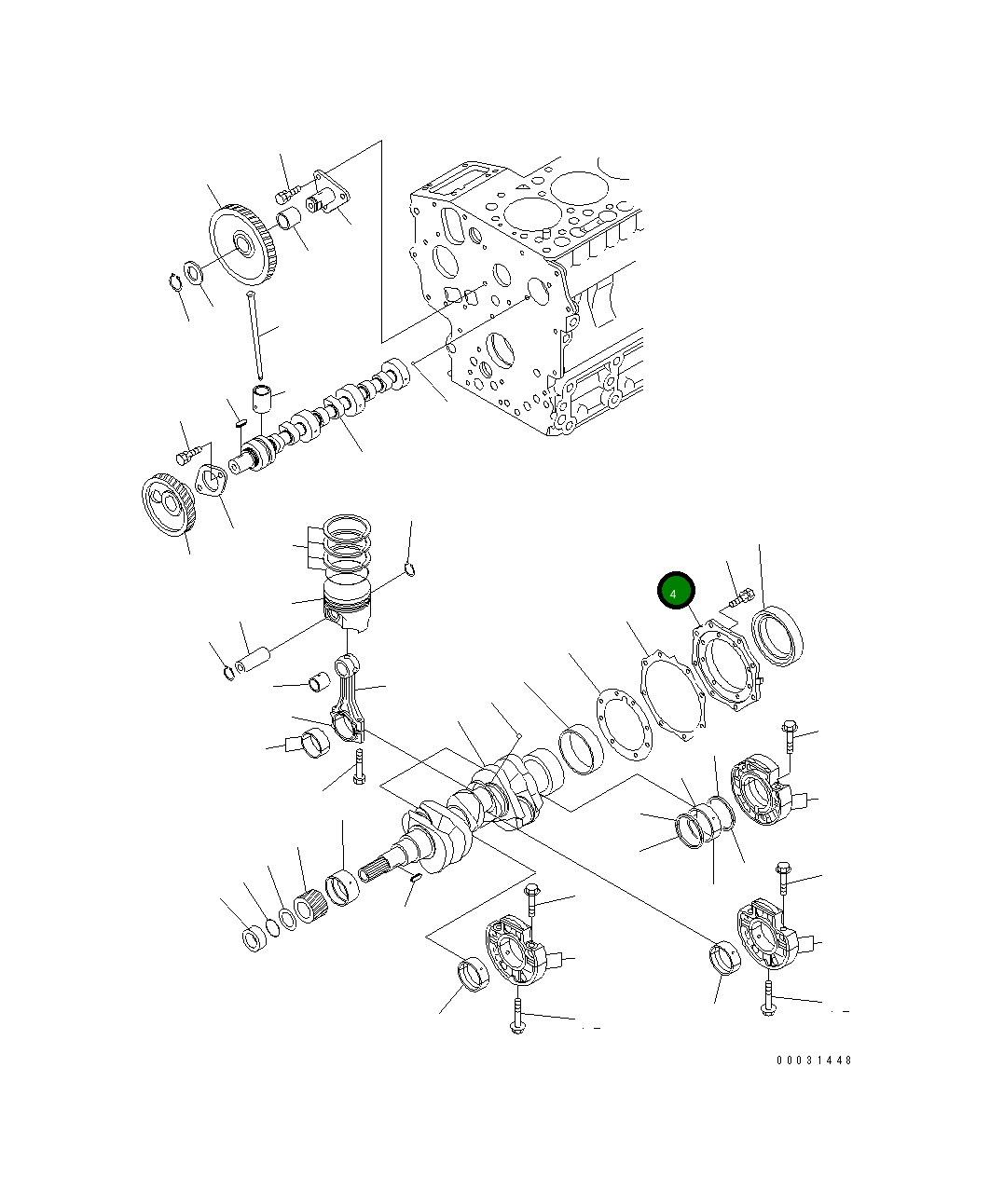Крышка KT15841-0481-0 Komatsu
