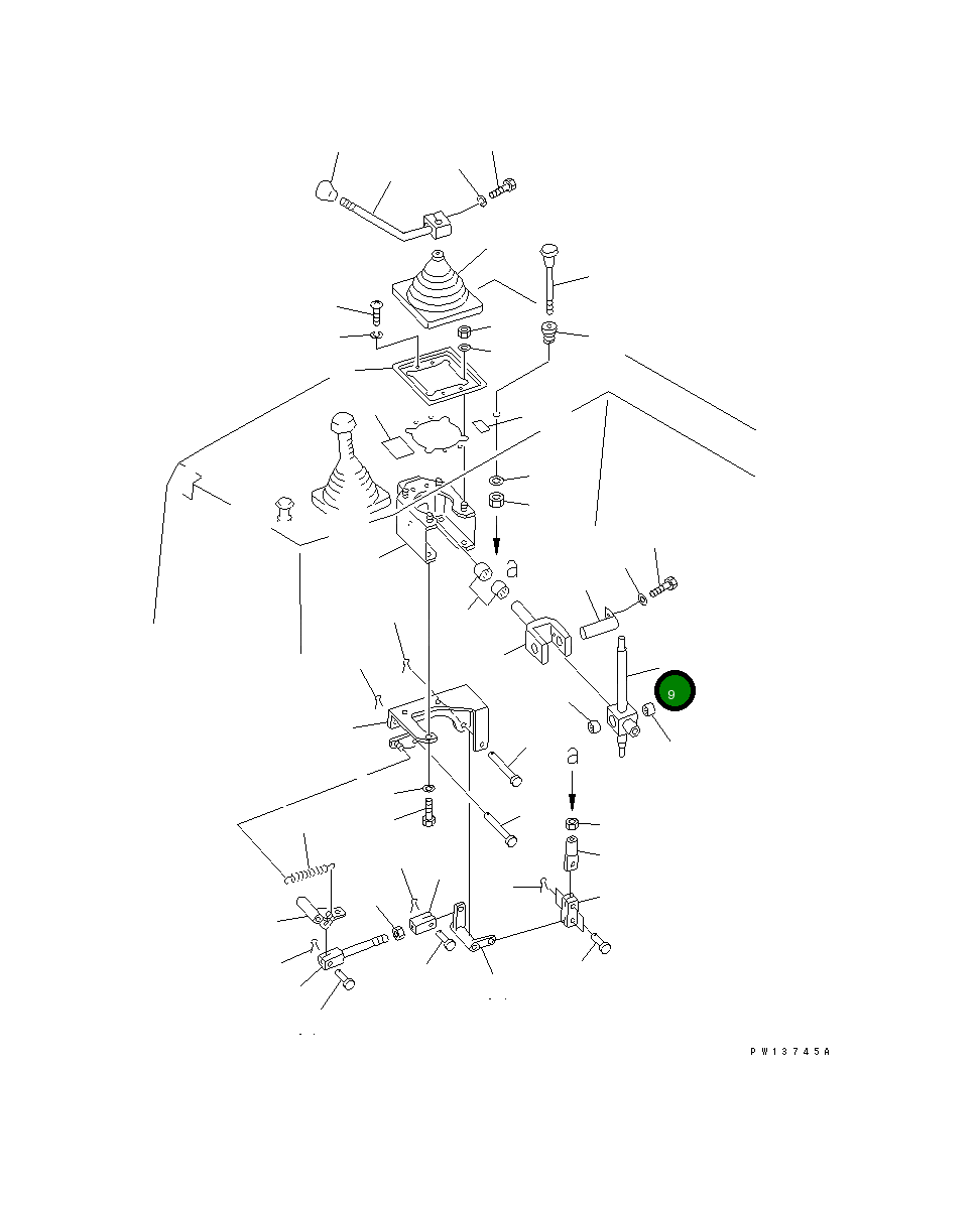 Рычаг 154-916-4470 Komatsu