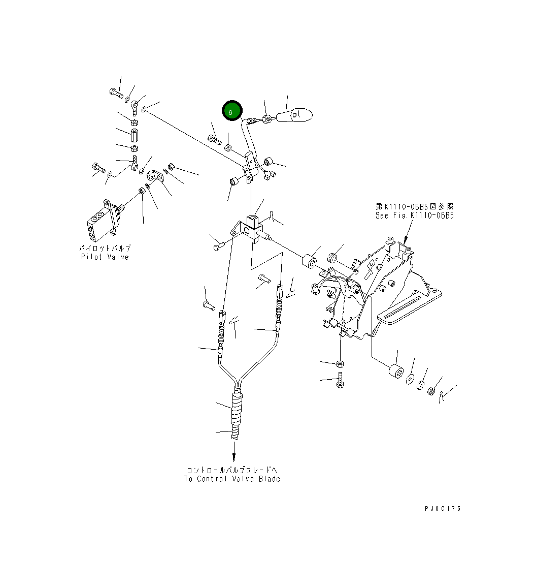 Рычаг 22L-910-1730 Komatsu