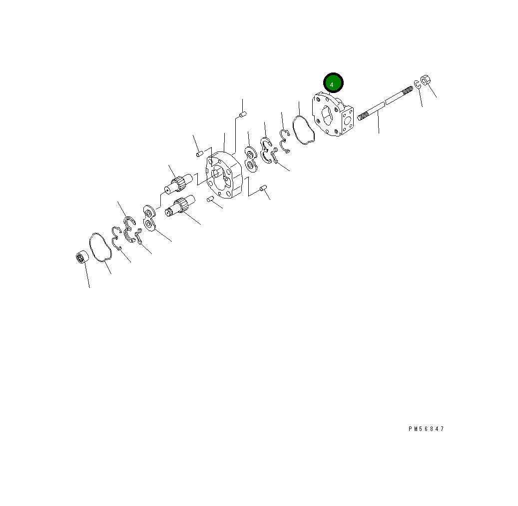 Крышка KB20142-20632 Komatsu