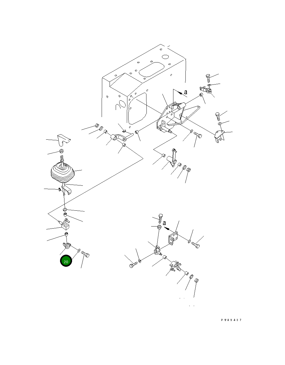 Рычаг 134-43-38730 Komatsu