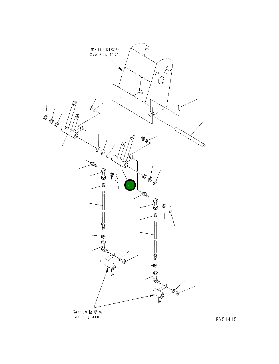 Рычаг 263-43-37170 Komatsu