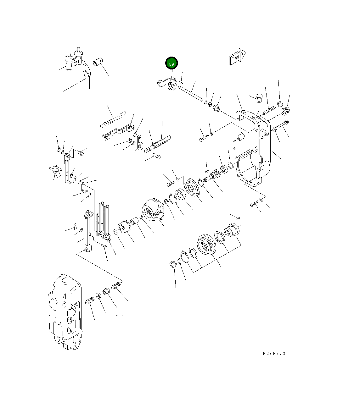 Рычаг DK154366-4720 Komatsu
