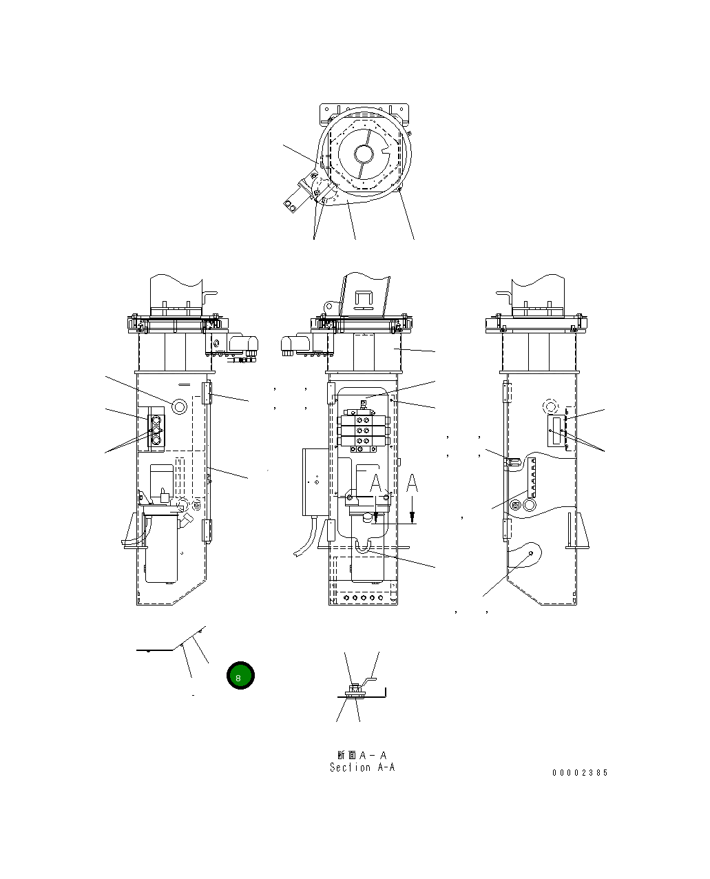 Крышка MH358-4461100 Komatsu