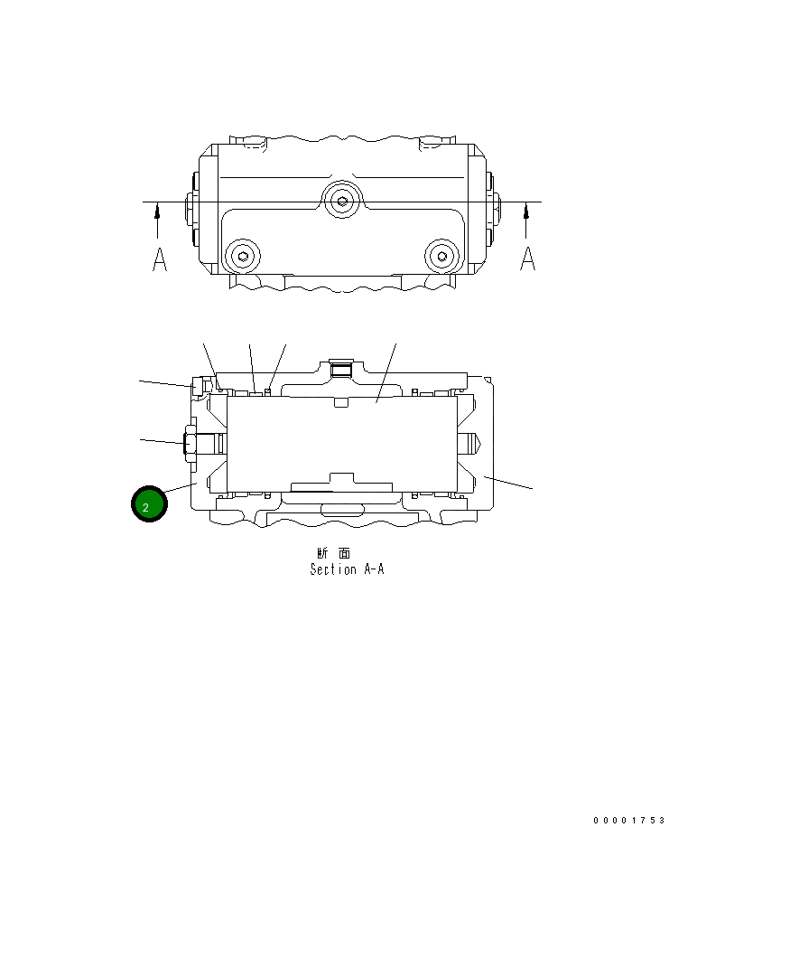 Крышка UC1720106212 Komatsu