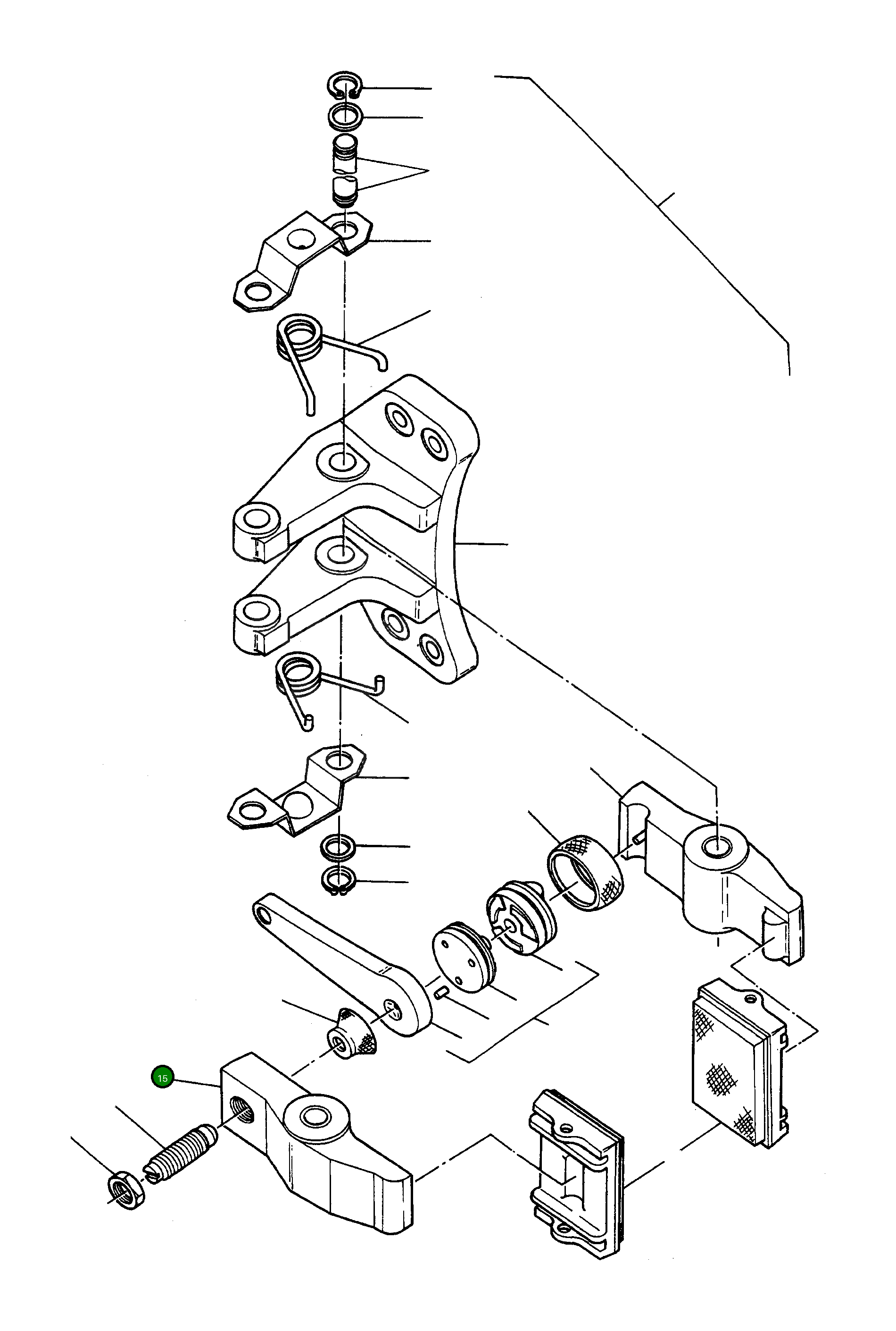 Рычаг 3229027M1  Komatsu