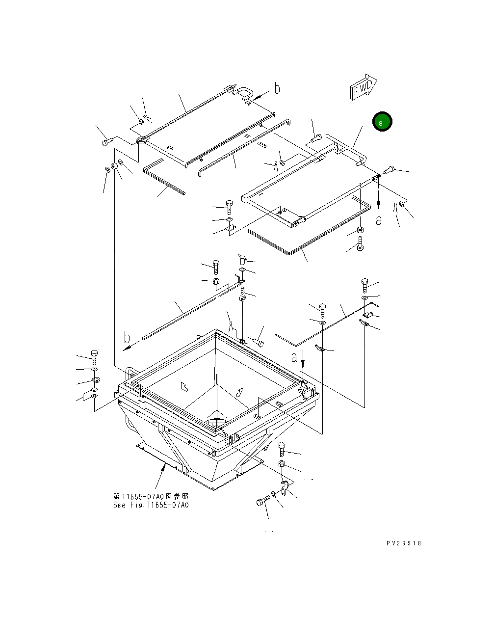 Крышка 8288-72-1291  Komatsu