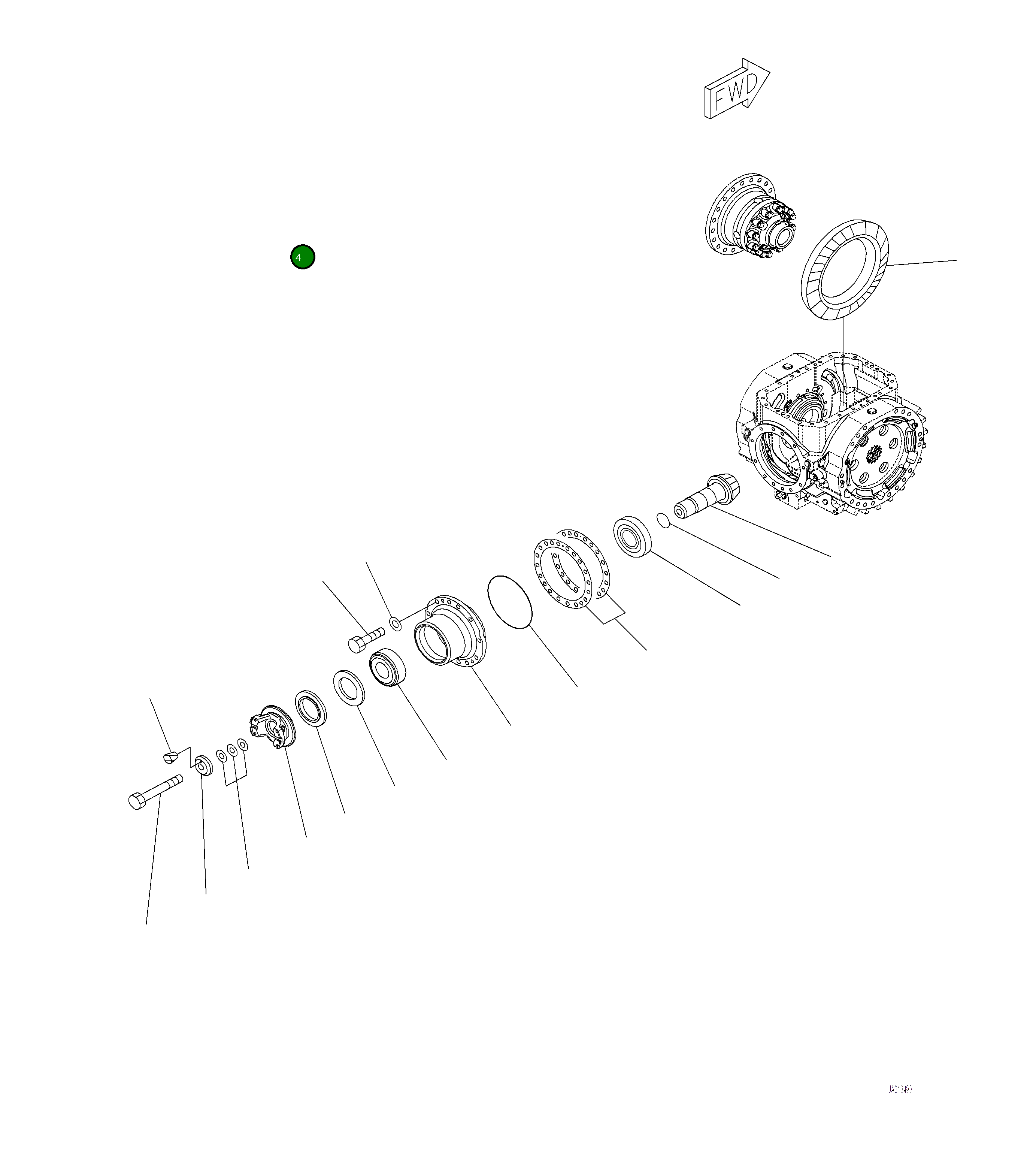 Подшипник 421-22-41810 Komatsu