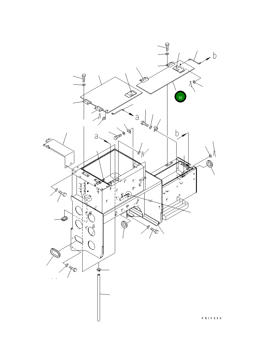Крышка 8296-54-1132  Komatsu