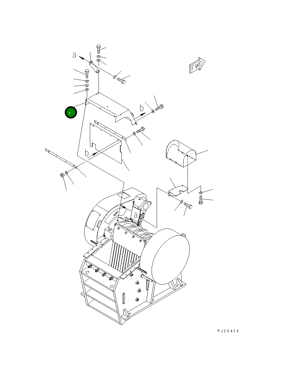 Крышка 8242-54-2385  Komatsu