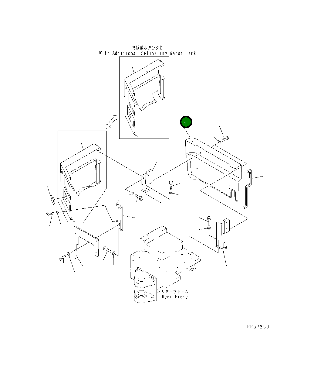 Крышка 26A-54-14660  Komatsu