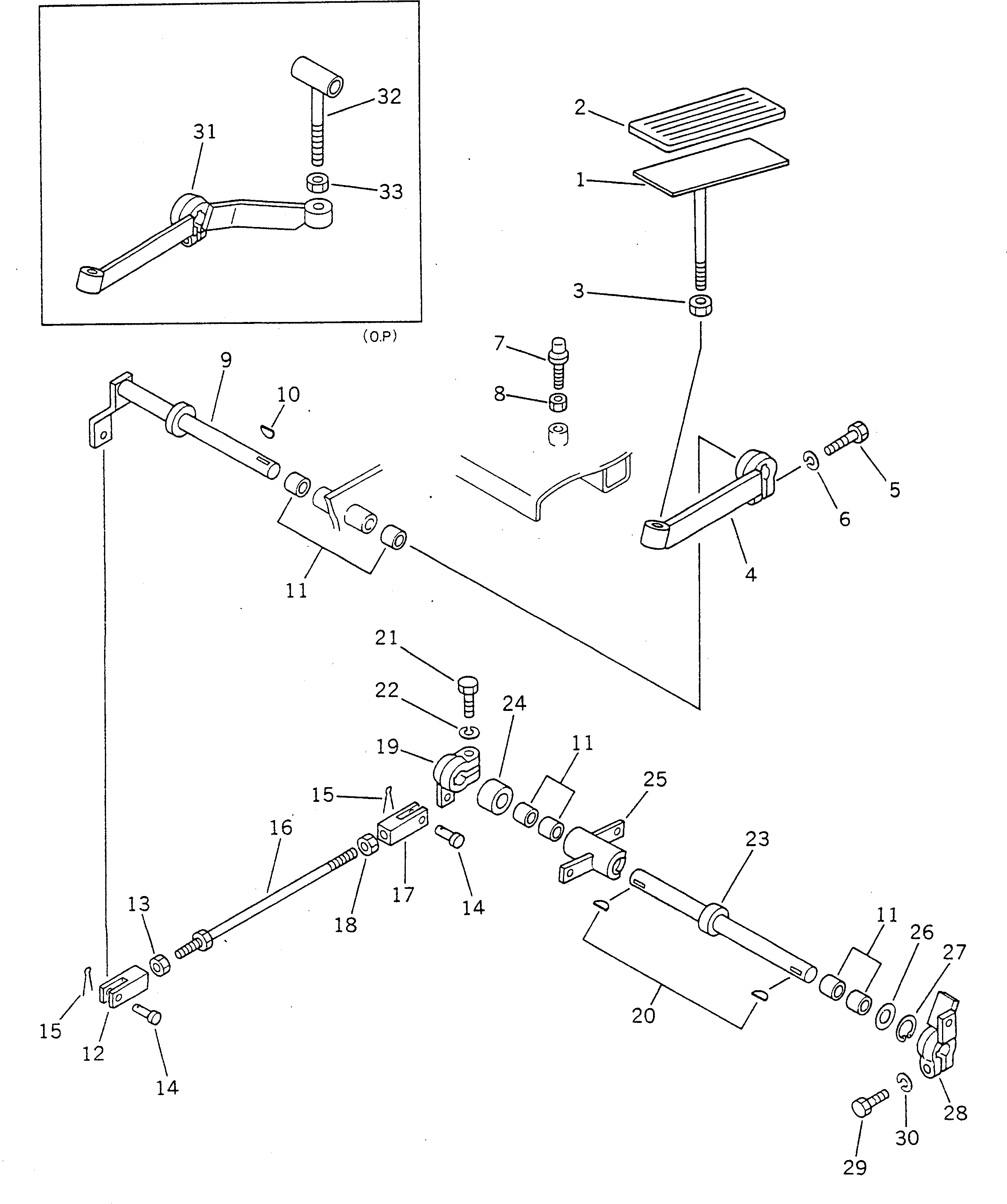 Рычаг 232-43-52221 Komatsu