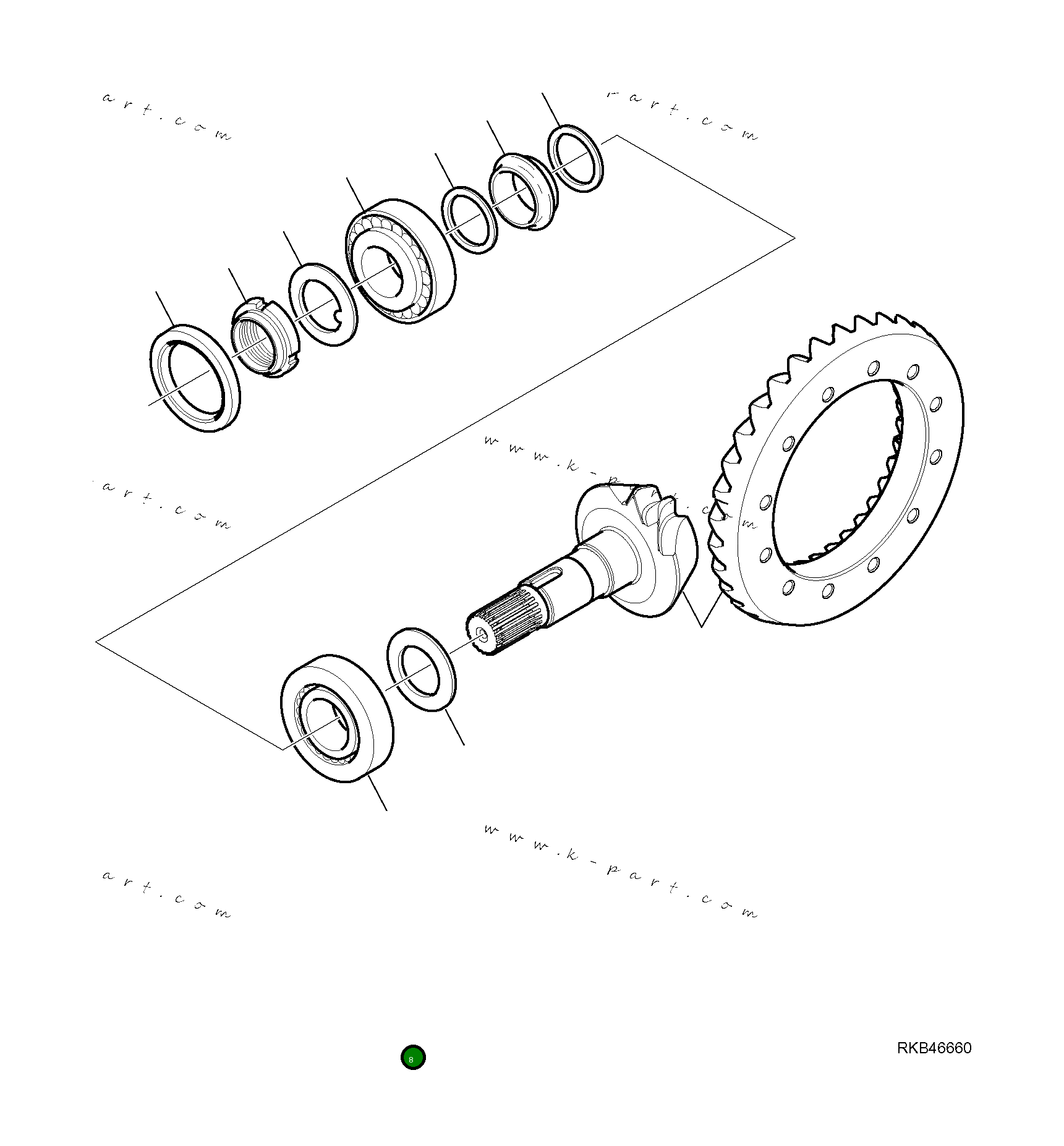 Подшипник CA0027395 Komatsu